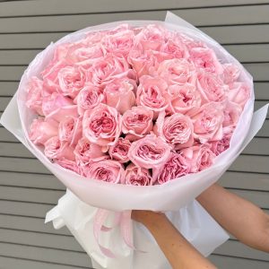 Bouquet Mawar Pink Romantis