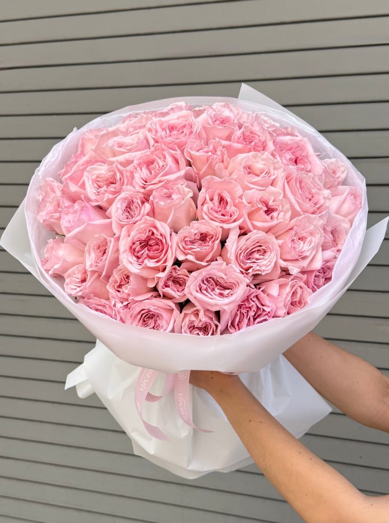 Bouquet Mawar Pink Romantis