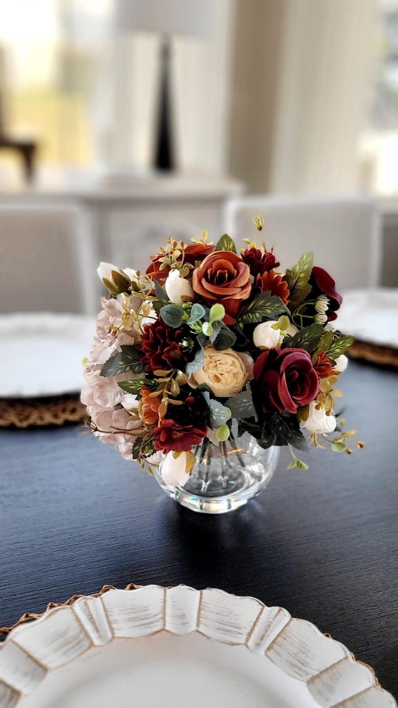 Bunga Meja Vase Mawar 2